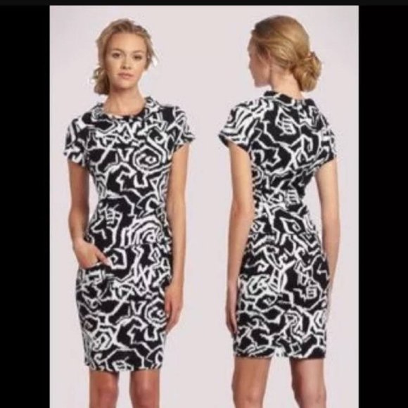 Pendleton Dresses & Skirts - Pendleton Half Zip Dress Black & White GUC Size 4